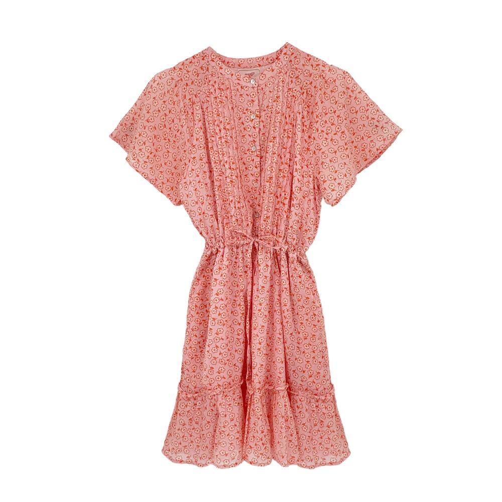 BANJANAN Rhonda Dress Scattered Daisy Orchid Pink S